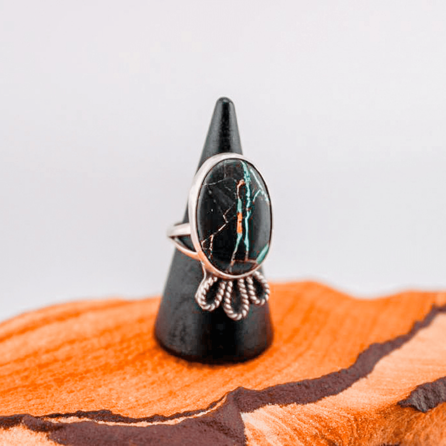 Willow Bend - Black Jack Turquoise Ring