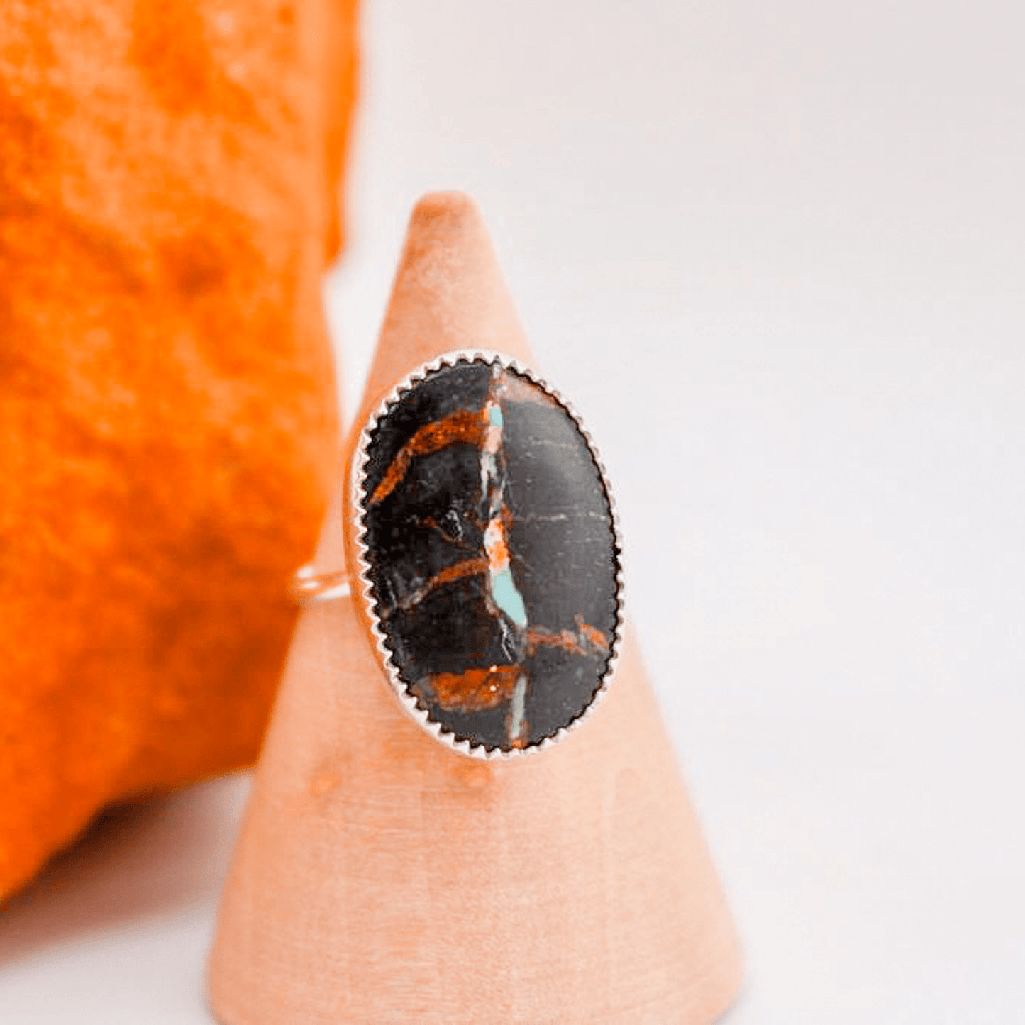 Slate River - Black Jack Turquoise Ring