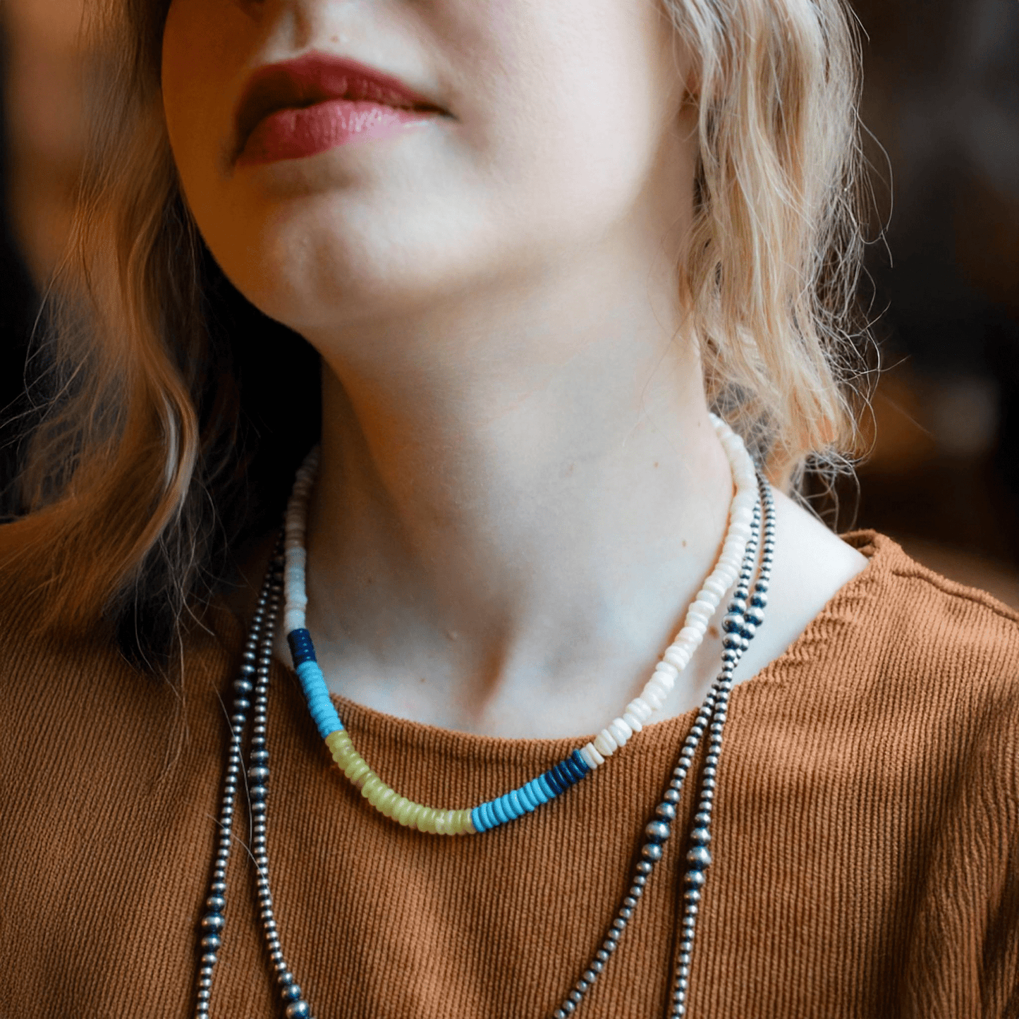 Sunlight Collar Beaded Necklace