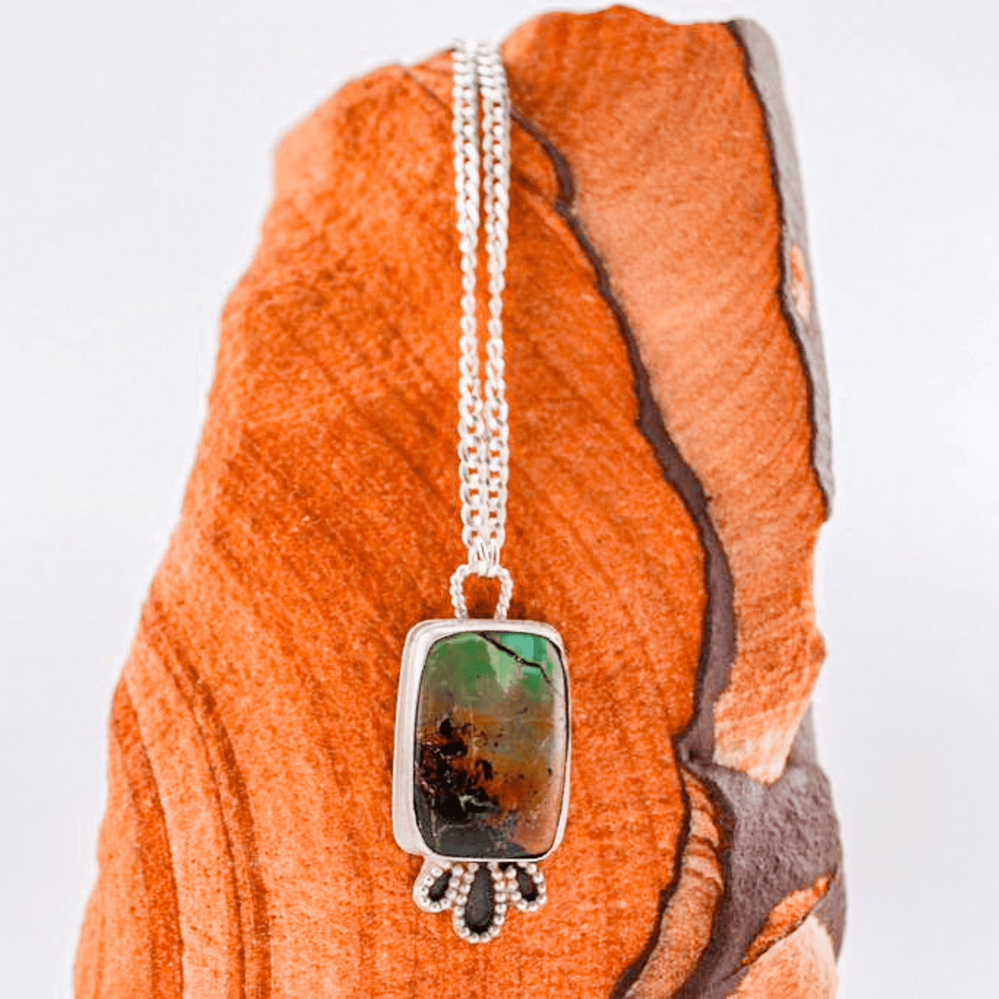 Coal Bend - Black Jack Pendant Necklace