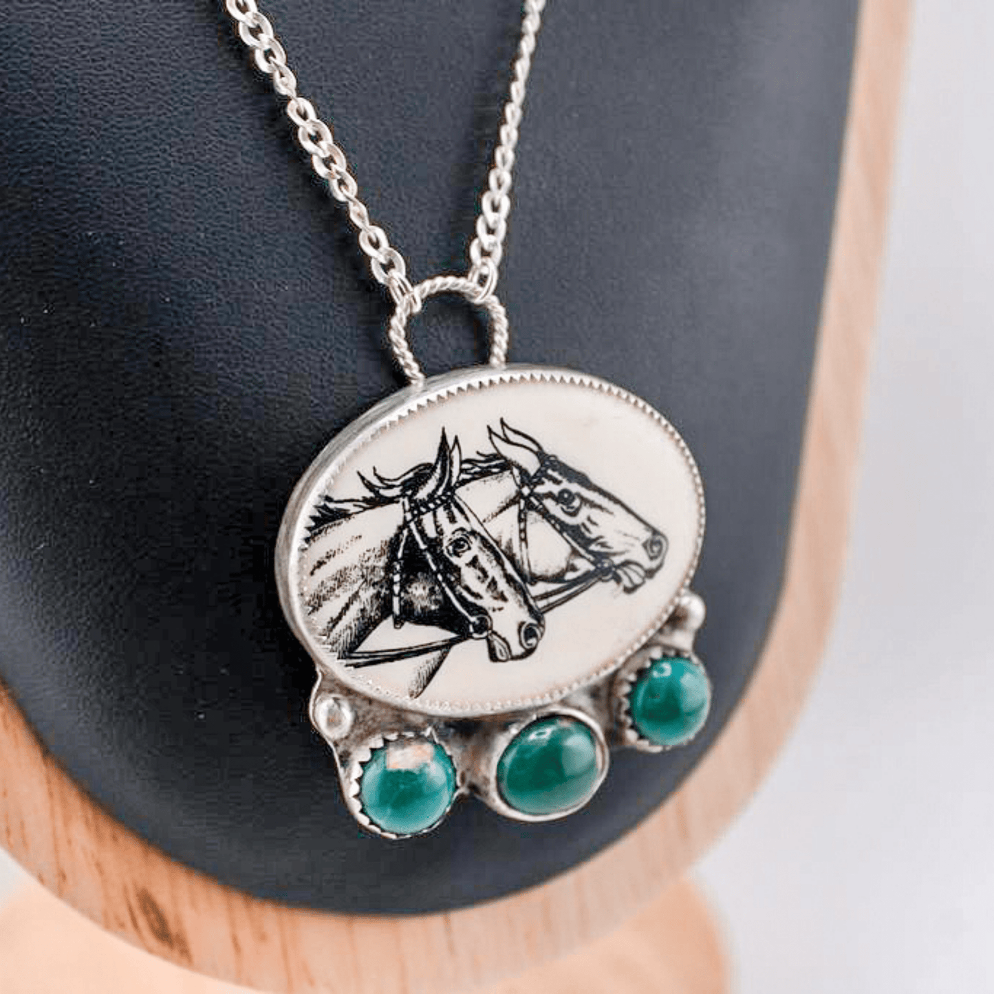 Callahan - Race Horse Cab Necklace