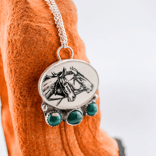 Callahan - Race Horse Cab Necklace