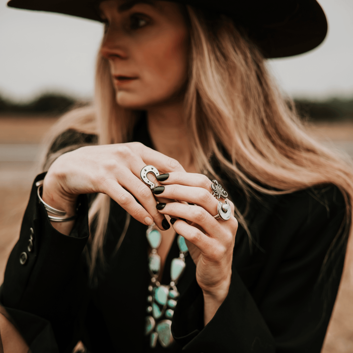 Deadwood Horseshoe Ring