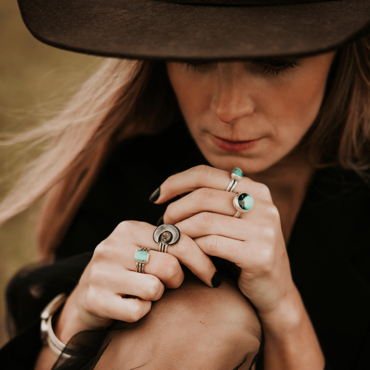 Darkwater Turquoise Ring