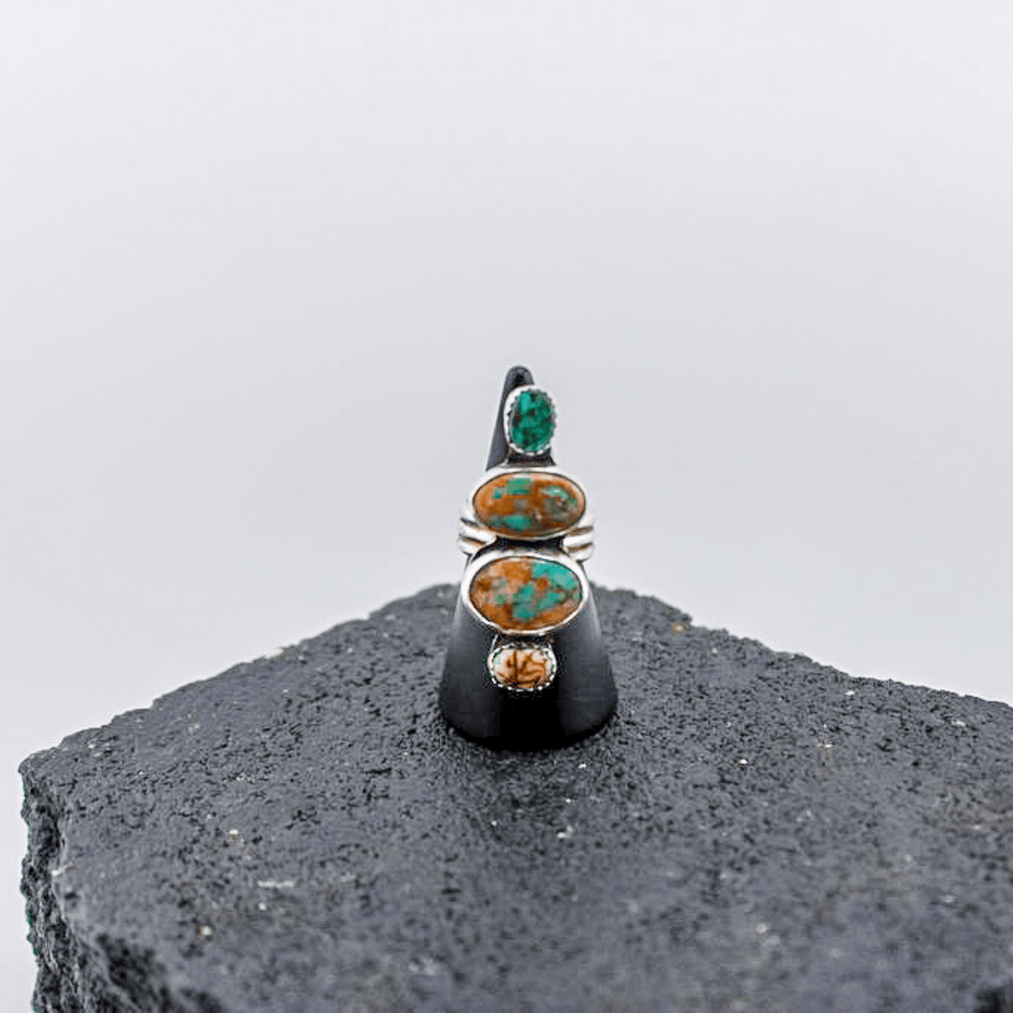 Sandrock Sky - Sonoran Turquoise & Opal Ring