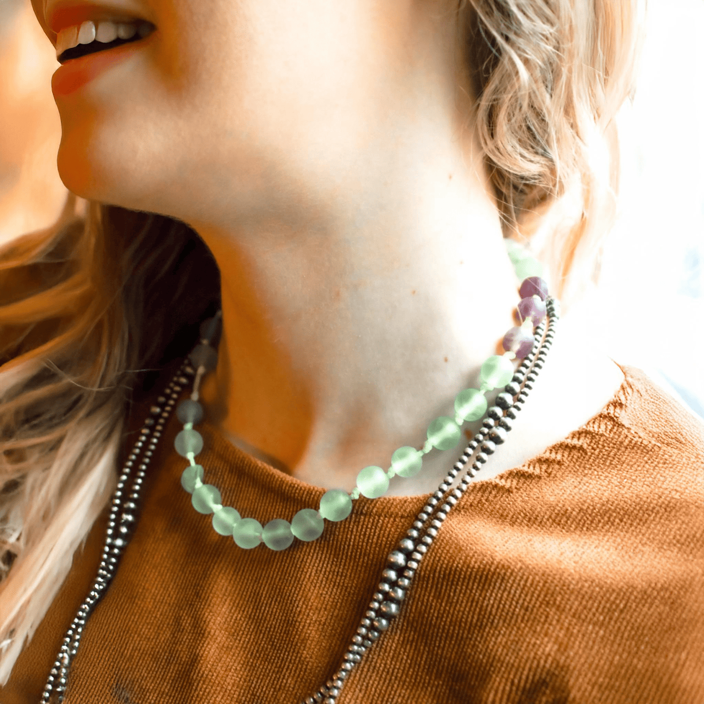 Neon Knotty Necklace