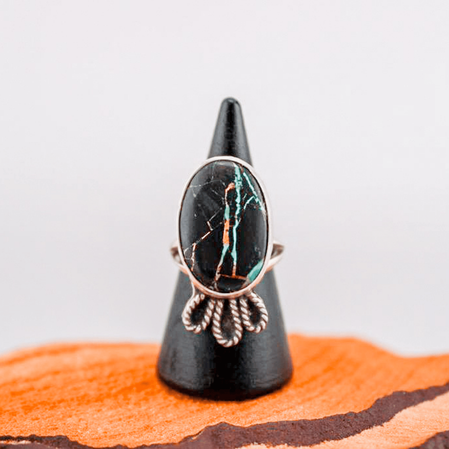 Willow Bend - Black Jack Turquoise Ring