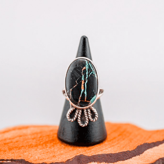Willow Bend - Black Jack Turquoise Ring