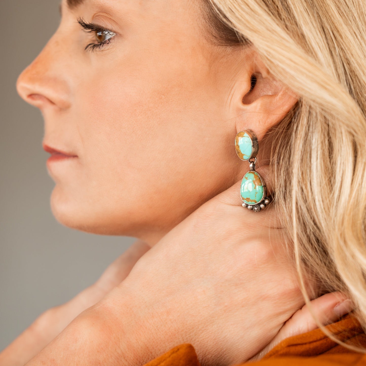 Royston Turquoise Drop Earrings