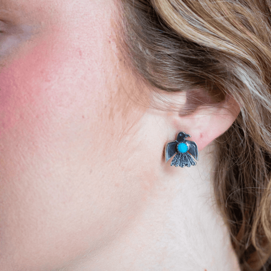 Thunderbird Turquoise Studs