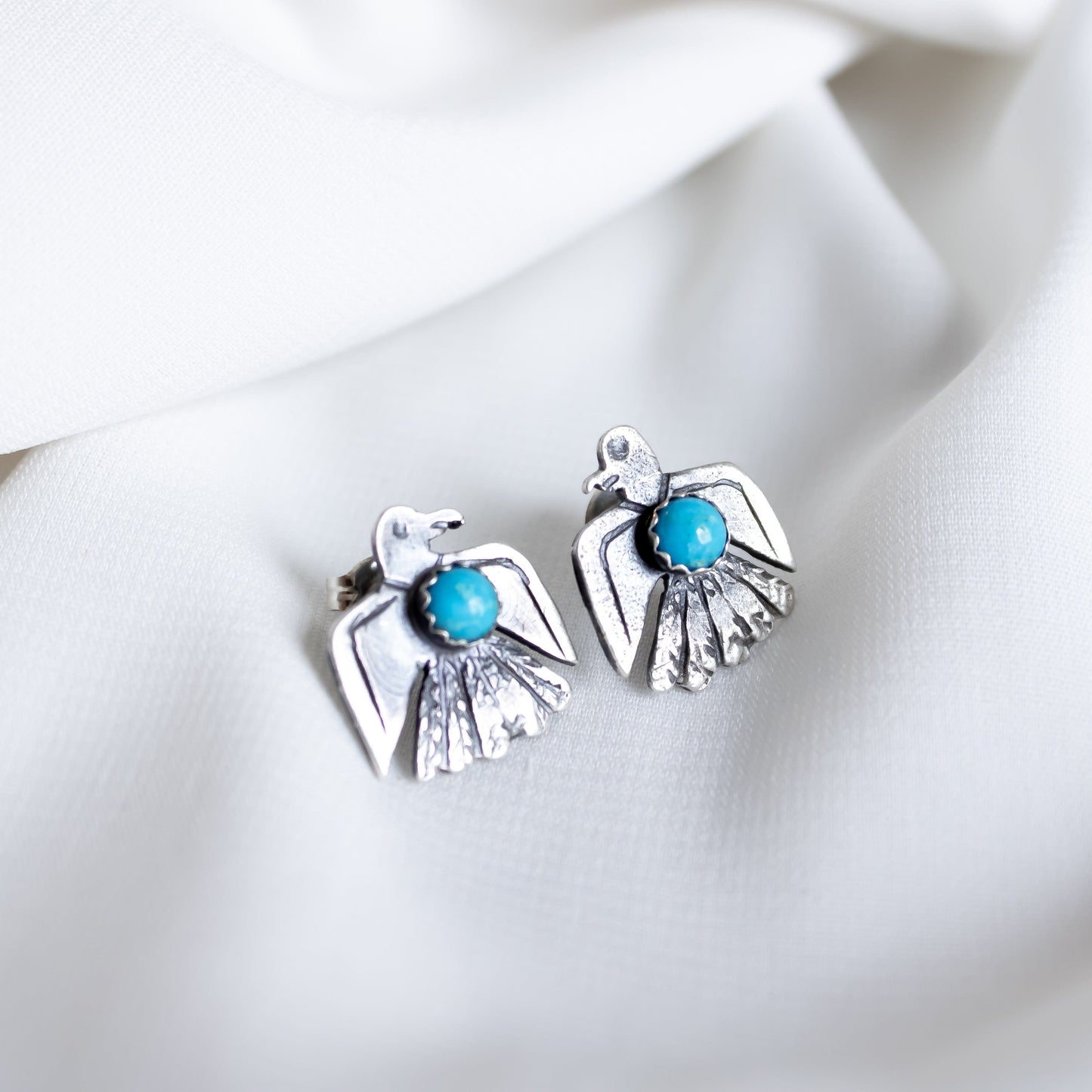 Thunderbird Turquoise Studs