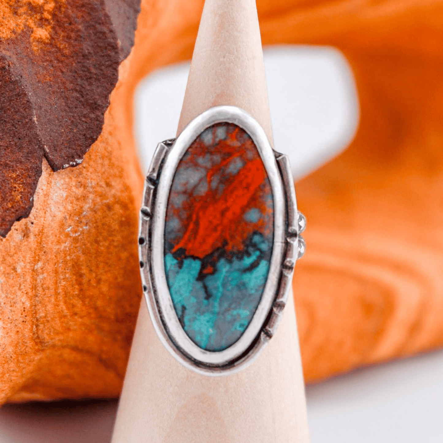 Red Bluff – Sonora Sunrise Turquoise Ring