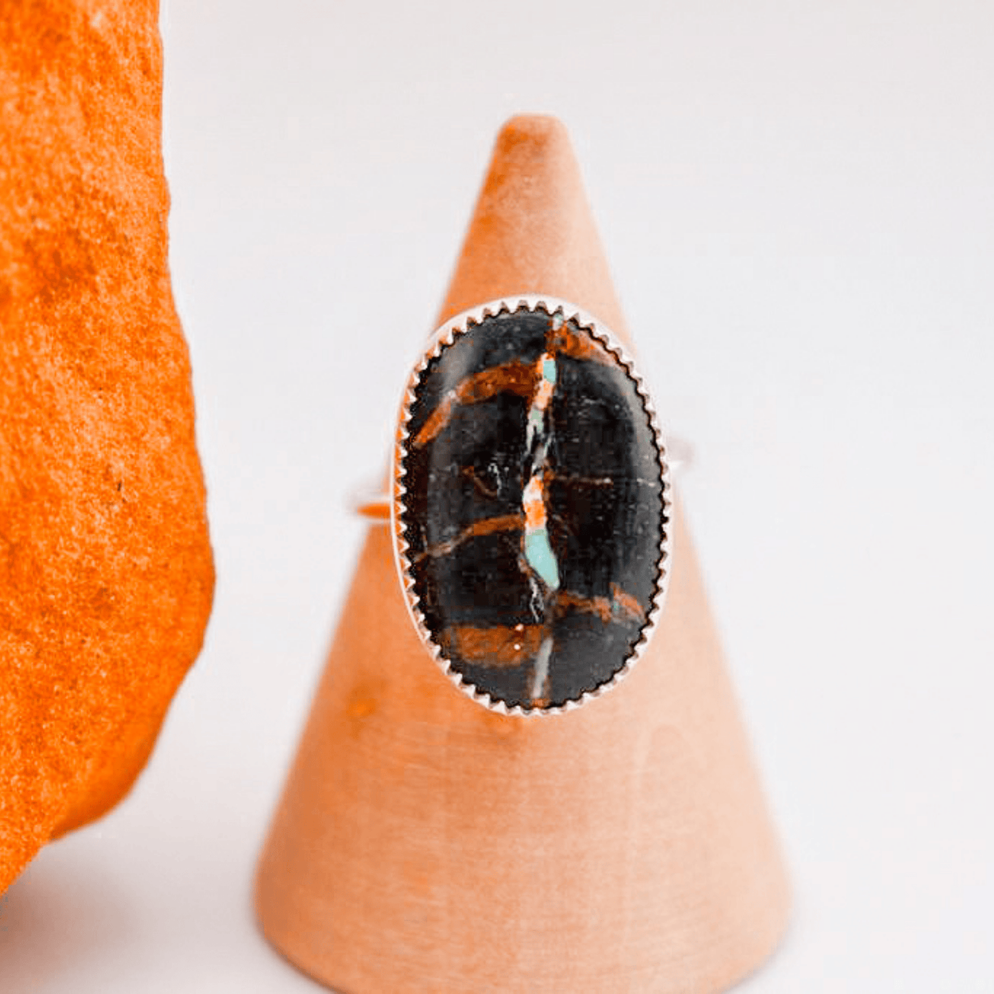 Slate River - Black Jack Turquoise Ring