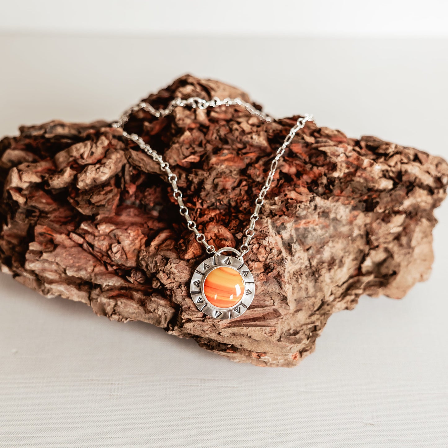 Desert Sunset Pendant Necklace