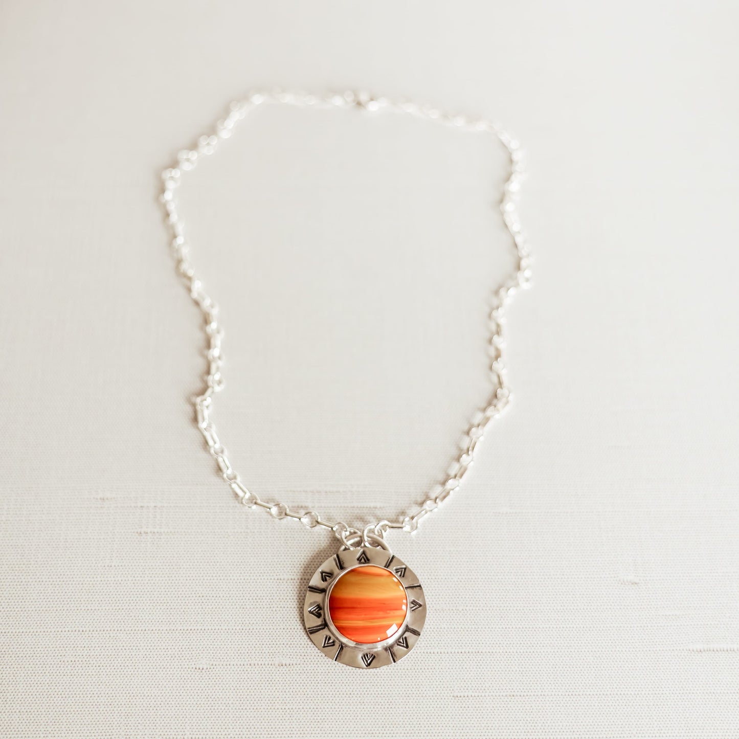 Desert Sunset Pendant Necklace