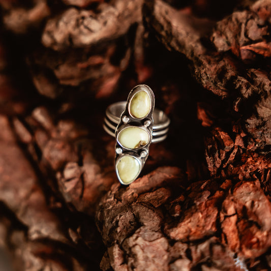 Three Stone Palomino Ring