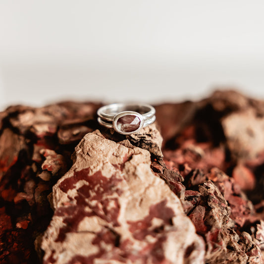 Firelight Sunstone Ring