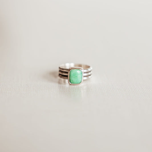 Sonoran Turquoise Ring Triple Band