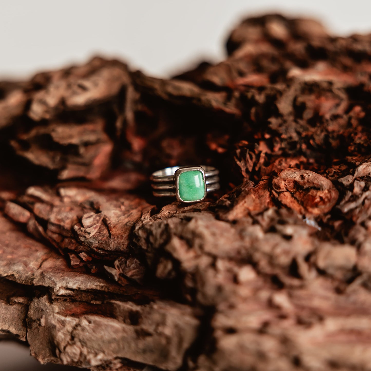 Sonoran Turquoise Ring Triple Band