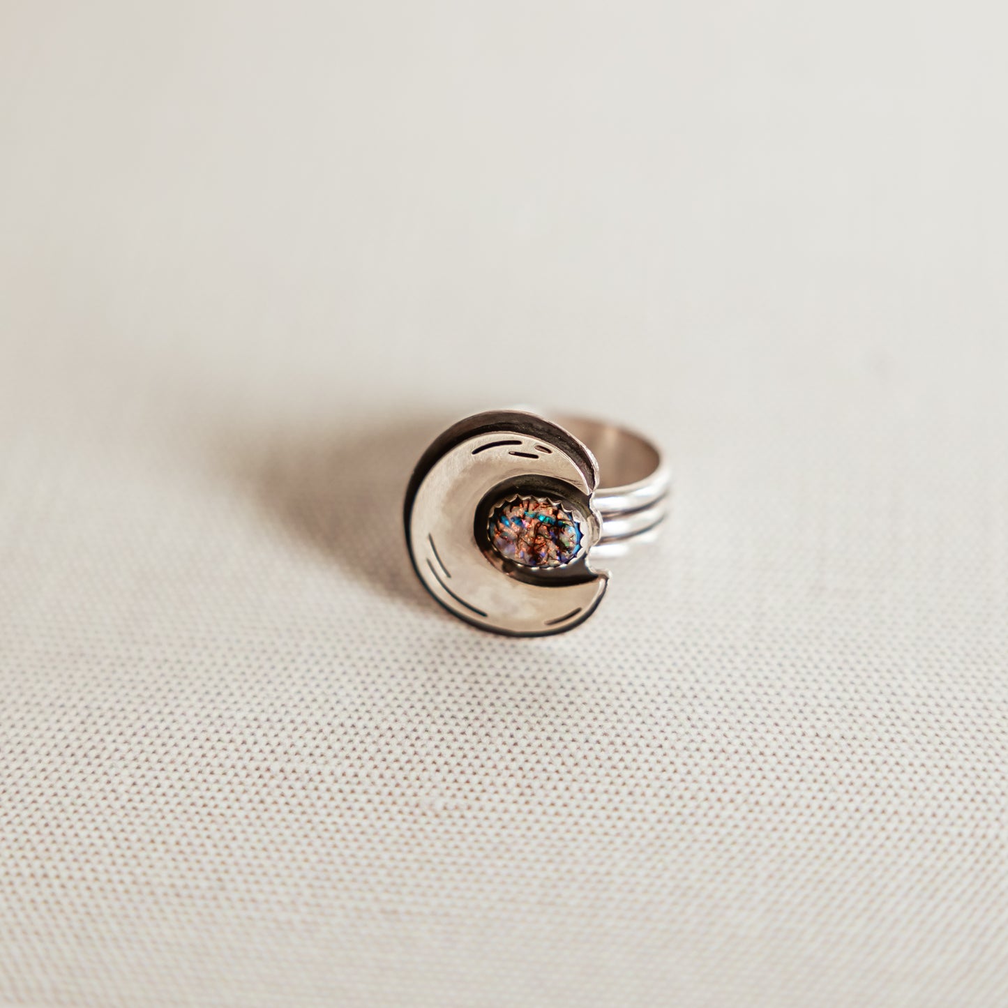 Desert Moon Opal Ring