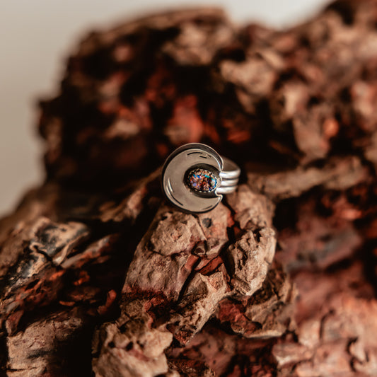 Desert Moon Opal Ring