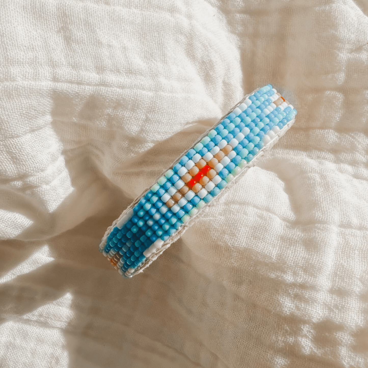 Native Beaded Leather Cuff